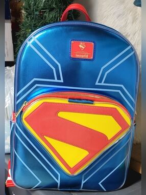Loungefly Superman Light Up Glow Full-Size Backpack